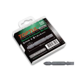 Набор бит Toptul двухсторонних 1/4" PH2хSL6 L65мм 10шт. (GAAW1004)