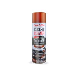 Автополіроль CARLIFE Cockpit Cleaner EXTRA MAT Кава 500мл (CF526)