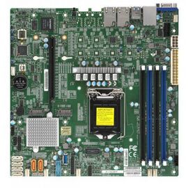 Серверная материнская плата Supermicro C246 S1151 MATX/BLK (X11SCM-F-B)