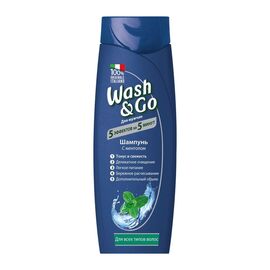 Шампунь Wash&Go з ментолом для всіх типів волосся 400 мл (8008970042251)