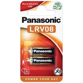 Батарейка Panasonic LRV08 (A23, MN21, V23) Alkaline * 2 (LRV08L/2BE)