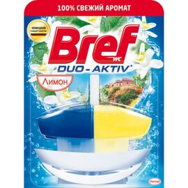 Туалетный блок Bref Дуо-Актив Лимон 50 мл (9000101345438/9000100968331)