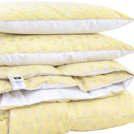 Одеяло MirSon Набор №2155 Bio-Beige Зима 90% пух одеяло 140х205 +подушки (2200003022285)