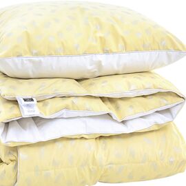 Одеяло MirSon Набор №2158 Bio-Beige Зима 90% пух одеяло 200х220+подушка (2200003025170)