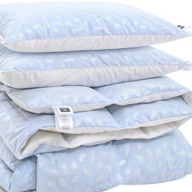 Одеяло MirSon Набор №2161 Bio-Blue Зима 90% пух одеяло 220х240+подушки (2200003025309)