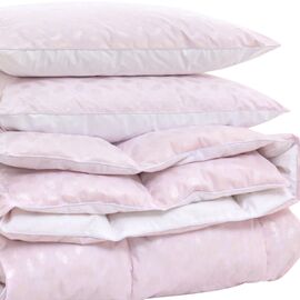 Одеяло MirSon Набор №2167 Bio-Pink Зима 90% пух одеяло 155х215+подушки (2200003025514)