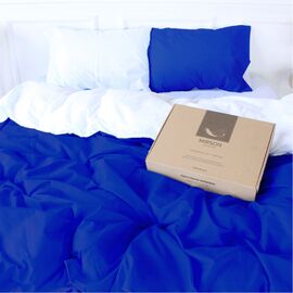 Постільна білизна MirSon Ranforce Elite Pablo Blue 175х210 двоспальний (2200004670584)