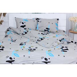 Постельное белье MirSon Бязь Ranforce Elite 17-0504 Panda is gray 110х140 King Size (2200004706665)