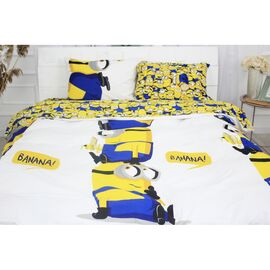 Постільна білизна MirSon Бязь Ranforce Elite 17-0506 Minions 220х240 King Size (2200004706702)