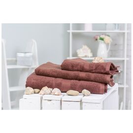 Полотенце MirSon набор банный №5001 SoftNess Brown 50x90, 70x140, 100x150 (2200003182613)