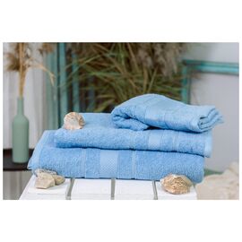 Полотенце MirSon набор банный №5002 SoftNess Cornflower 50x90, 70x140, 100x15 (2200003182620)