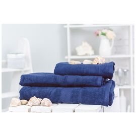 Полотенце MirSon набор банный №5003 SoftNess Darkblue 50x90, 70x140, 100x150 (2200003182637)