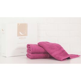Полотенце MirSon набор банных №5081 Elite SoftNess Plum 50х90, 70х140 (2200003960853)