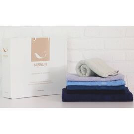 Полотенце MirSon набор банных №5087 Elite SoftNes Azure 50х90 6 шт (2200003960822)