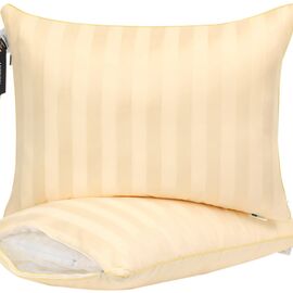 Подушка MirSon 1277 Carmela Hand Made с эвкалиптом Высокая 40х40 см (2200003276329)