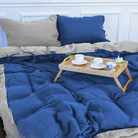 Постельное белье MirSon Лен Aquamarine 175х210 (2200005371367)