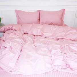 Постельное белье MirSon Satin Stripe 30-0007 Pink 2х143х210 семейный (2200005249901)