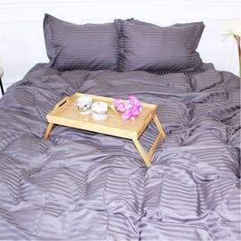 Постельное белье MirSon Satin Stripe 30-0011 Gray 160х220 полуторный Евро (2200005251546)