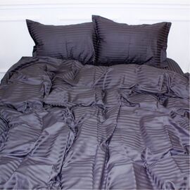 Постельное белье MirSon SatinStripe 30-0012DarkGray 143х210 Семейный (2200005252000)