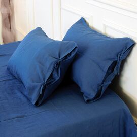 Наволочка MirSon Лен Natural Linen 50х70 Bluebottle (2200005372159)