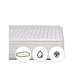 Наматрасник MirSon шелковый DeLuxe Silk Aloe Vera 301 80x190 см (2200000374172)
