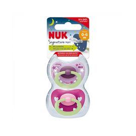Пустышка Nuk Signature Girl +0-6 міс.2 шт (3952403)