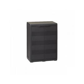Шкаф хозяйственный Toomax ELEGANCE S низкий 65x38x87h черный (5662)