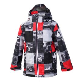 Куртка Huppa TERREL 18150010 красный с принтом 86 (4741468883519)