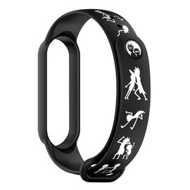 Ремешок для фитнес браслета Armorstandart RM для Xiaomi Mi Band 7/6/5 Siluet Black (ARM59270)