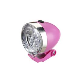 Передняя велофара Good Bike RETRO STYLE 3 LED Pink (94315P-IS)