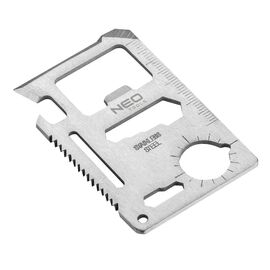 Мультитул Neo Tools картка виживання 10в1, чохол (63-134)