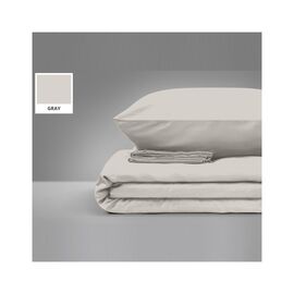 Постельное белье MirSon Бязь Premium Light Gray 143х210х2 (2200000950734)