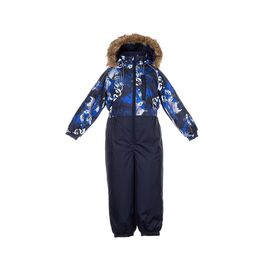 Комбинезон Huppa WILLY 31900030 тёмно-синий с принтом/тёмно-синий 104 (4741468706627)