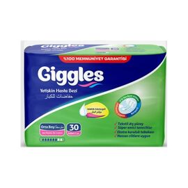 Подгузники для взрослых Giggles Medium 85-125 см 30 шт (8680131201105)