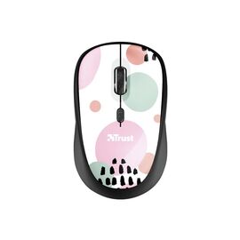 Мышка Trust YVI Wireless Pink Circles (24441)