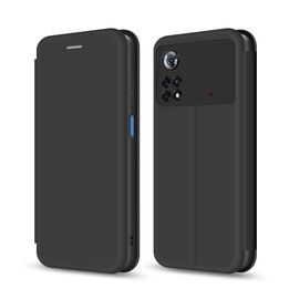 Чехол для моб. телефона MAKE Xiaomi Poco M4 Pro 4G Flip (Soft-Touch PU) Black (MCP-XPM4P4GBK)
