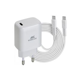 Зарядное устройство RivaCase USB Type-C, PD 20 W + Type-C cable (PS4191 WD4 (White))