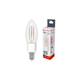 Лампочка Electrum C37 5W GL LC- 4FP Е14 4000K (A-LC-1880)