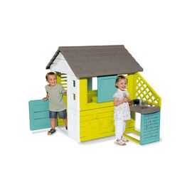 Игровой домик Smoby Радужный с летней кухней 17 аксессуаров. (810722)