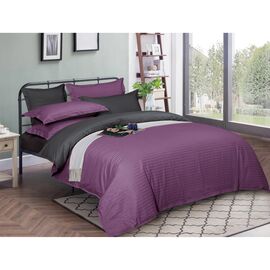 Постельное белье MirSon Satin Stripe 30-0009+ 30-0012Violetta 160х220 Семейный (2200005258125)