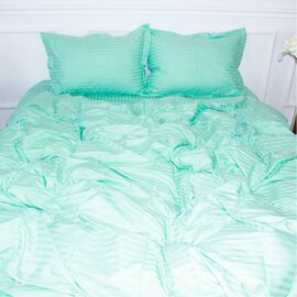 Постельное белье MirSon SatinStripe 30-0014Mint 143х210 Полуторный (2200005252802)