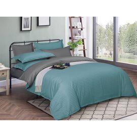 Постільна білизна MirSon SatinStripe 30-0015+ 30-0011Skylly 200х220 Євро (2200005261101)