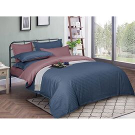 Постільна білизна MirSon SatinStripe 30-0020 + 30-0008Lovelin 220х240 King Size (2200005265888)