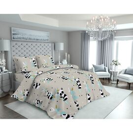 Постельное белье MirSon Бязь 17-0504 Panda is gray Полуторный (2200003617061)