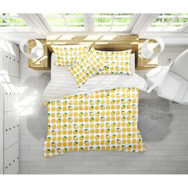 Постельное белье MirSon Бязь 17-0531 Striped Lemon King Size (2200003678864)