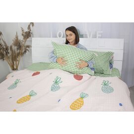 Постельное белье MirSon Бязь Ranforce Elite 17-0414 Pineapple Двуспальный (2200004671796)