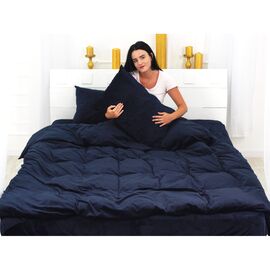 Постельное белье MirSon Велюр Winter Frost 28-0006 Navy blue Velvet Двуспальный (2200003998825)