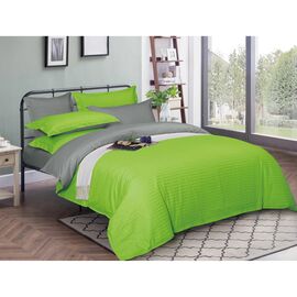 Постільна білизна MirSon Satin Stripe 30-0016 + 30-0010 Danik 200х220 Євро (2200005261507)