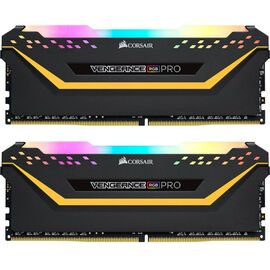 Модуль пам'яті для комп'ютера DDR4 16GB (2x8GB) 3200 MHz Vengeance RGB Pro Black Corsair (CMW16GX4M2C3200C16-T)
