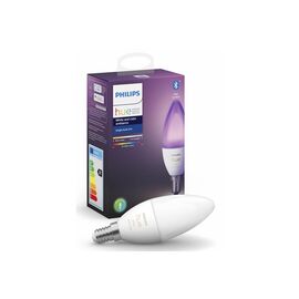 Умная лампочка Philips Hue E14, 5.3W(40Вт), 2000K-6500K, RGB, ZigBee, Bluetooth, димування (929002294209)